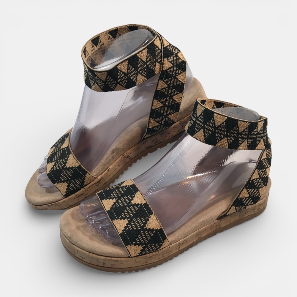 Soul Naturalizer Design2 Espadrille Aztec Sandals Elastic Ankle Womens US 7M